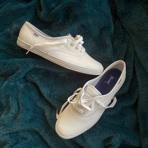 White leather Keds